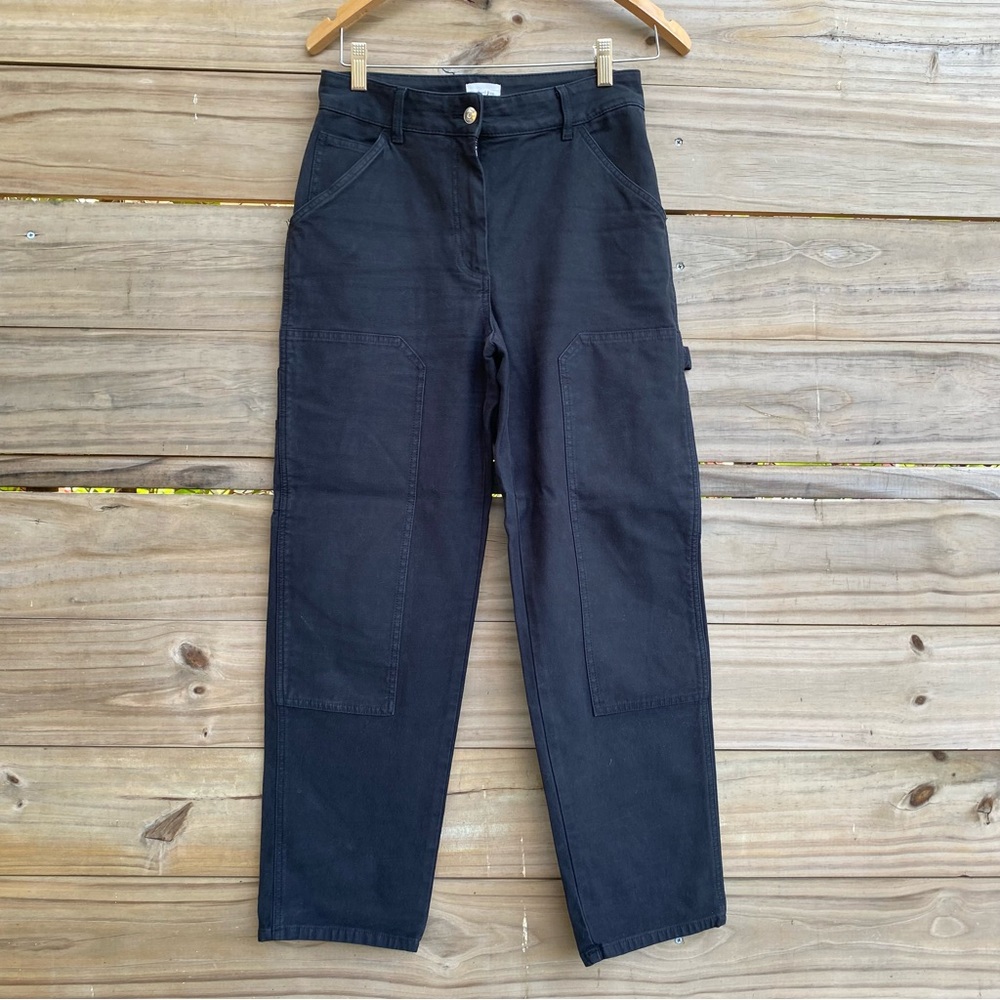 Wilfred Black Cargo Jeans Durable Utility Style